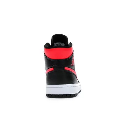 Кросівки жіночі Air Jordan 1 Mid Black Siren Red Black/Pink BQ6472-004