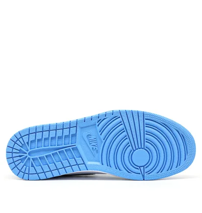 Кросівки чоловічі Air Jordan 1 High Black University Light Blue/White 555088-134