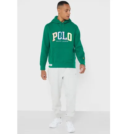 Худи мужское Polo Ralph Lauren Fleece Logo Sweatshirt Green 710890190004