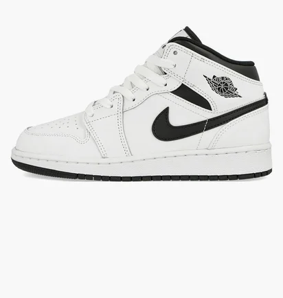 Кроссовки детские Air Jordan 1 Mid White DQ8423-132