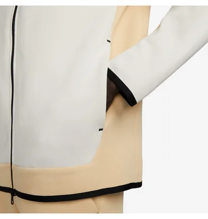 Толстовка чоловіча Nike Sportswear Tech Fleece Full Zip Hoodiee Beige/White DV0537-252