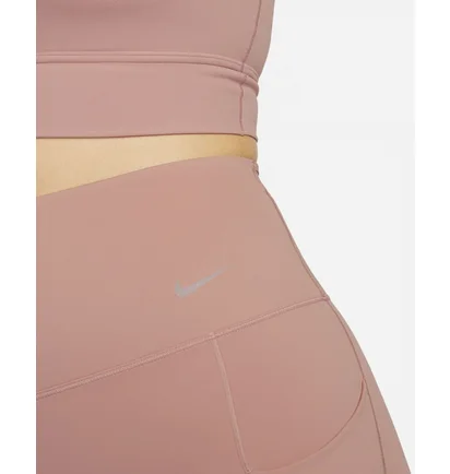 Топ женский Nike Go WomenS Firm-Support High-Waisted 8 Biker Shorts With Pockets Peach DQ5923-618