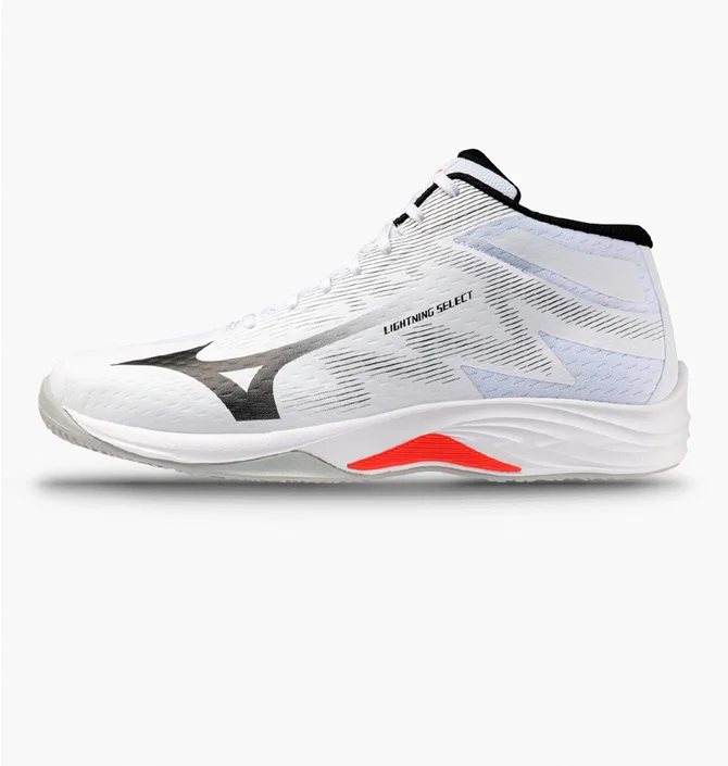 Кроссовки унисекс Mizuno Lightning Select Mid White V1GA267559