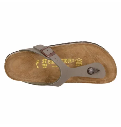 Тапочки жіночі BIRKENSTOCK Gizeh Stone Birkoflor Brown 043393