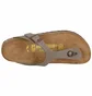 Тапочки жіночі BIRKENSTOCK Gizeh Stone Birkoflor Brown 043393