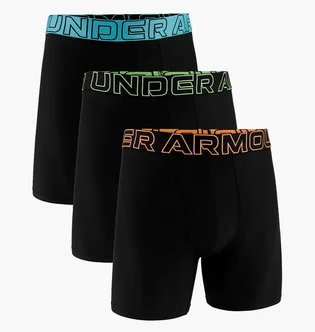 Трусы мужские Under Armour Performance Tech™ 3-Pack Boxerjock® Black 1383878-003