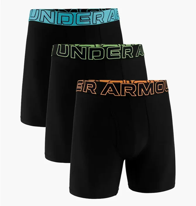 Трусы мужские Under Armour Performance Tech™ 3-Pack Boxerjock® Black 1383878-003