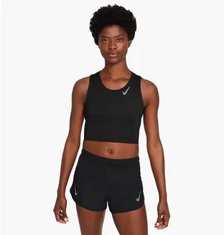 Топ женский Nike W Nk Df Race Crop Black DD5921-010