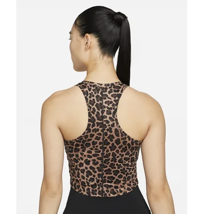 Топ женский Nike Dri-Fit One Slim Fit Printed Tank Brown DM7379-256
