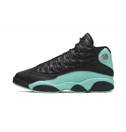 Кроссовки мужские Air Jordan 13 Black/Turquoise 414571-030