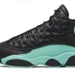Кроссовки мужские Air Jordan 13 Black/Turquoise 414571-030
