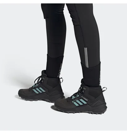 Кроссовки женские Adidas Terrex Swift R3 Mid Gore-Tex Hiking Shoes Black Gz3043