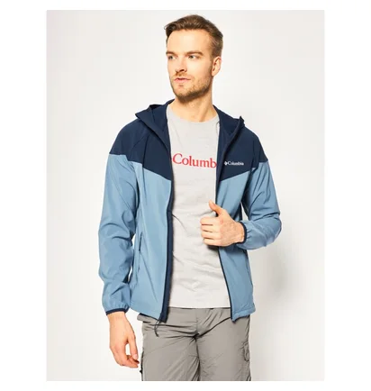 Вітровка чоловіча Columbia Heather Canyon Waterproof Blue WM1207-441