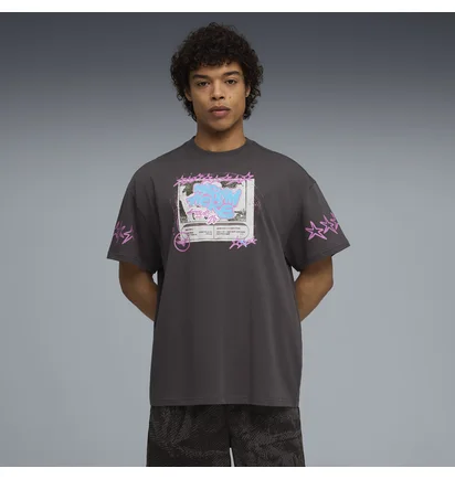 Футболка чоловіча Puma Melo X Hive Tee Ii Grey 634610-02