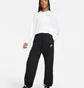 Штаны женские Nike Sportswear Club Fleece Oversized Black Dq5800-010