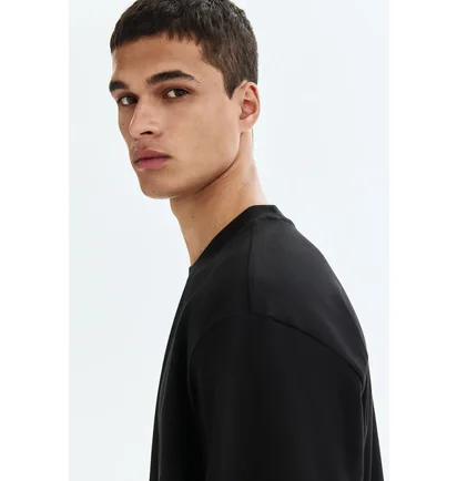 Футболка чоловіча H&M Relaxed Fit Black 1309319010