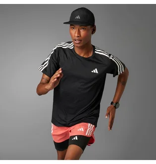 Футболка чоловіча Adidas Own The Run 3-Stripes Tee Black IQ3834