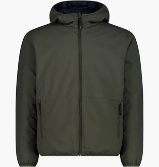 Куртка чоловіча CMP Reverse Jacket Fix Hood Twill Green 34K0137-F905