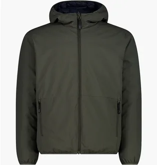 Куртка мужская CMP Reverse Jacket Fix Hood Twill Green 34K0137-F905