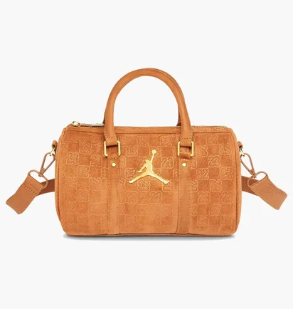Сумка женская Air Jordan Suede Monogram Mini Duffel (3L) Brown MA9209-X6X