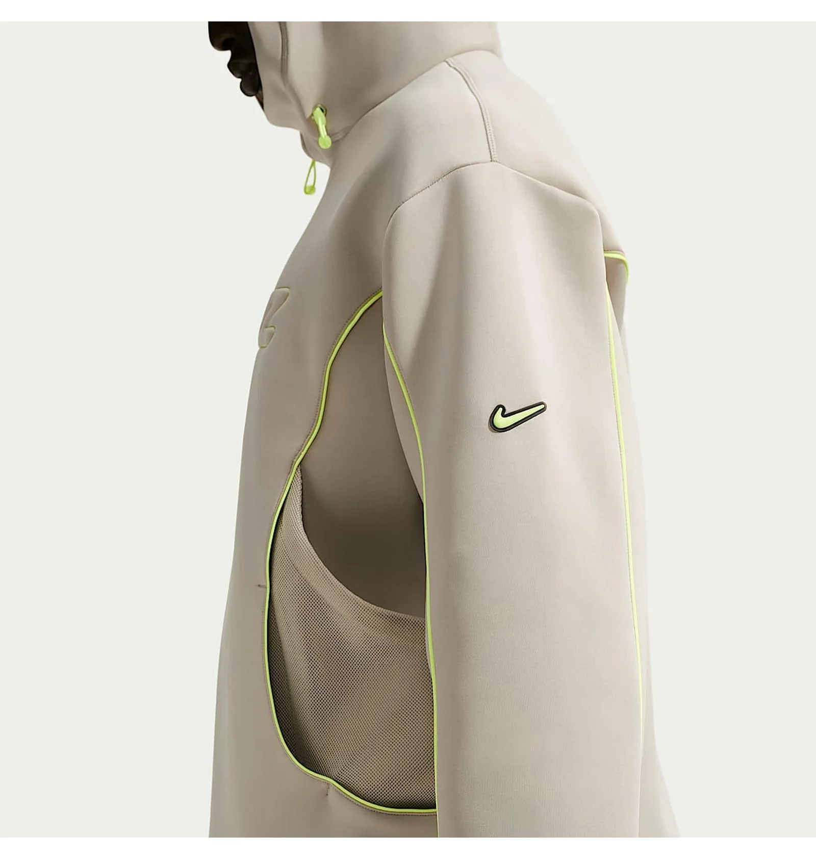 ᐉ Худі чоловіче Nike M Nk Pf Bubble Mesh Po Beige IF1296-236
