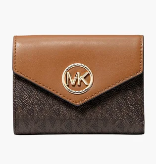 Гаманець жіночий Michael Kors Greenwich Trifold Brown 34S1GNME6B-BROWN-ACORN-95730