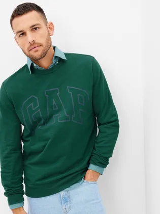 Свитшот мужской Gap Logo Sweatshirt Green 457230011