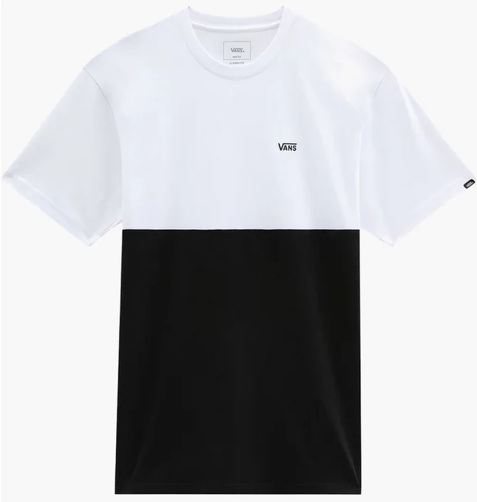 Футболка мужская Vans Colorblock White/Black VN0A3CZDY28