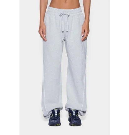 Спортивный костюм женский Ksubi College Origin Zip Hoodie & Carter Wide Trakpant Grey WSP26FL002-WSP26PA005