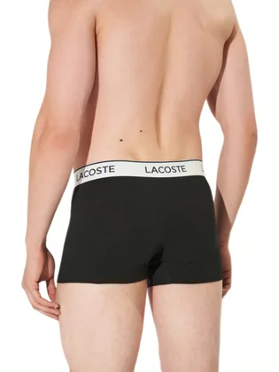 Трусы мужские Lacoste Cotton Stretch Trunk (3 шт) Black 5H9002031