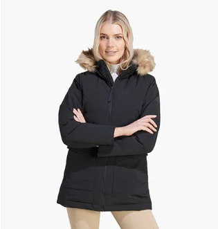Куртка женская Adidas Hooded Fur Black IJ8260