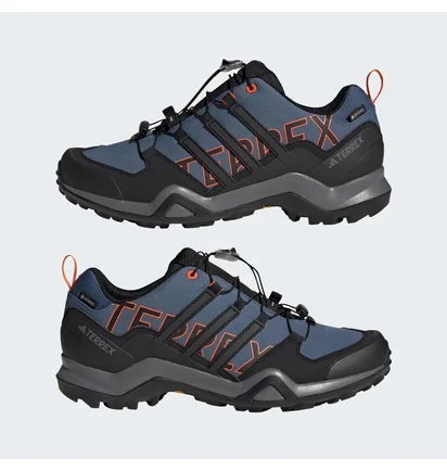 Кроссовки мужские Adidas Terrex Swift R2 Gore-Tex Hiking Black/Blue IF7633