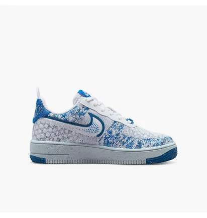 Кросівки дитячі Nike Af1 Crater Flyknit Nn White/Blue Dm1060-100