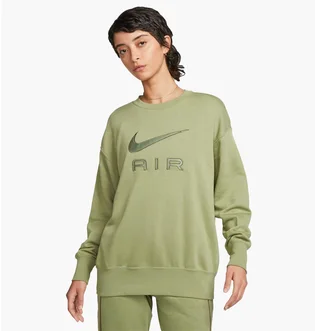 Світшот жіночий Nike Air Fleece Crewneck Sweatshirt Olive Dq6567-334