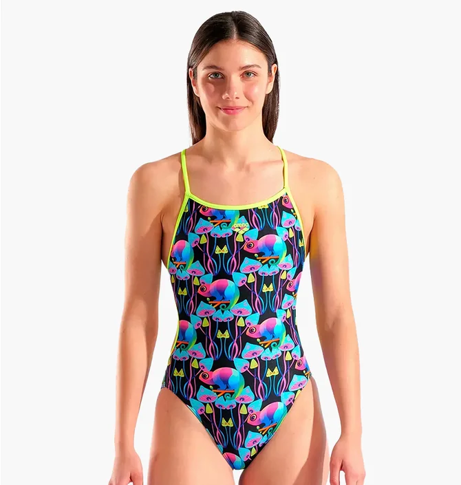 Купальник женский Arena Womulti Chameleons Swimsuit Blue 010209-560
