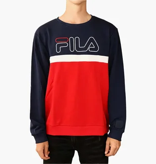 Свитшот мужской Fila Men Laurus Crew Sweat Black/Red 683182R69