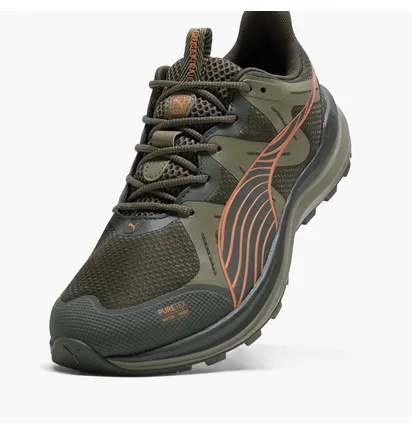 Кроссовки унисекс Puma Reflect Lite Trail Ptx Running Shoes Olive 310095-04