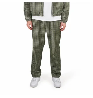 Штаны мужские OBEY Fubar Pleated Plaid Cord Pant Green 142020220-KBG