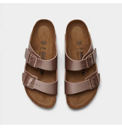 Тапочки жіночі BIRKENSTOCK Arizona Birkibuc Sandals Metallic 1023960