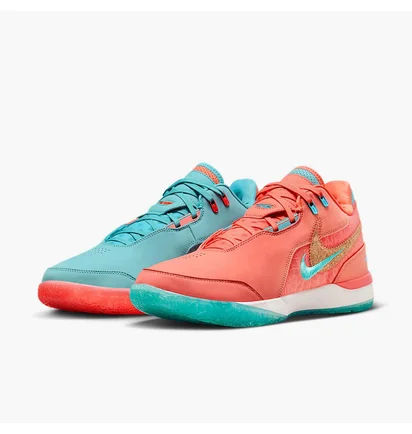 Кроссовки унисекс Nike Zm Lebron Nxxt Gen Ampd Orange/Turquoise FJ1566-401