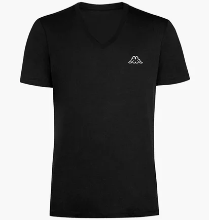 Футболка мужская Kappa Mezza Manica Scollo V Black K1311-NERO