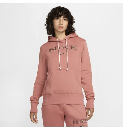 Худи женское Nike Nsw Phnx Flc Std Po Logo Hdy Peach HM9751-634