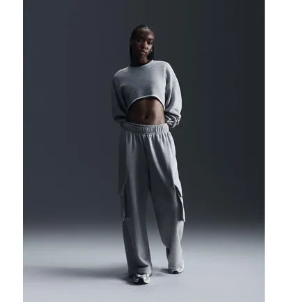 Світшот жіночий Nike Sportswearoversized French Terry Shrug Grey FV7509-063