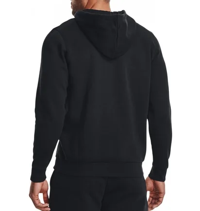 Толстовка мужская Under Armour Essential Fleece Fz Hood-Blk Black 1373881-001