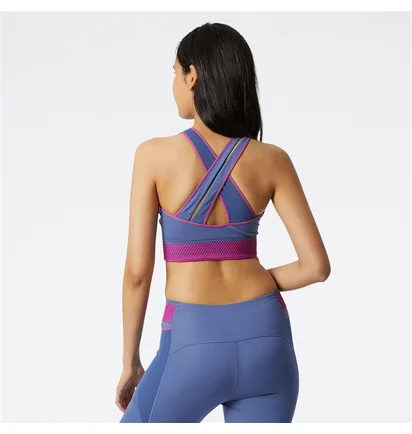 Топ жіночий New Balance Q Speed Shape Shield Crop Bra Blue Wb21288Nsy