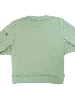 Свитшот мужской Alpha Industries Double Layer Sweater Green 136302-680