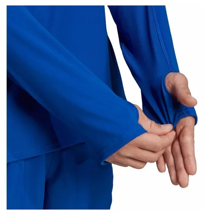 Кофта чоловіча Adidas Fast Half Zip Long Sleeve Running Top Blue HK5641