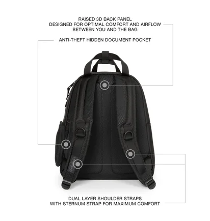 Рюкзак унисекс EASTPAK Tecum W Black EK0A5B9X80W
