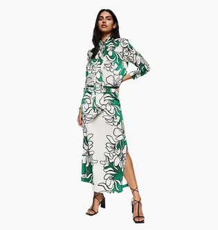 Плаття жіноче Mango Printed Satin Multi 37041308