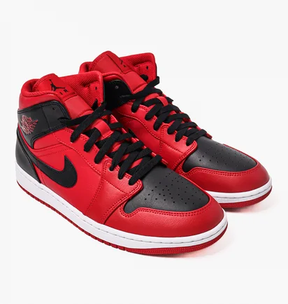 Кроссовки мужские Nike Air Jordan 1 Mid Red 554724-660